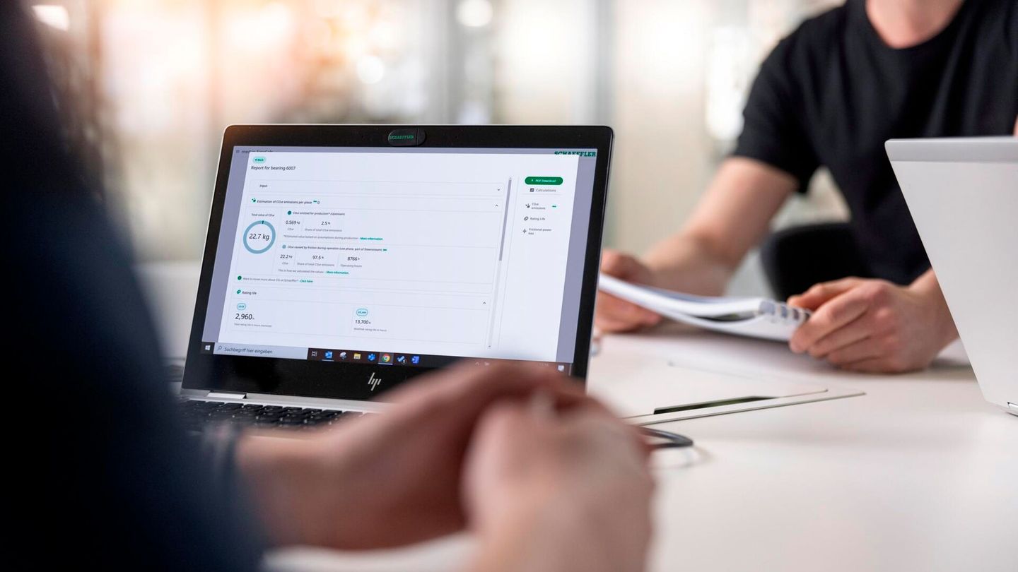 The “Schaeffler medias” product catalog now provides detailed information on the CO2e emissions of Schaeffler’s rolling bearing products – easily accessible via smartphone or personal computers. .
