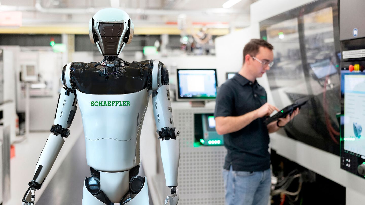 Schaeffler setzt auf den Einsatz humanoider Roboter am Shopfloor.